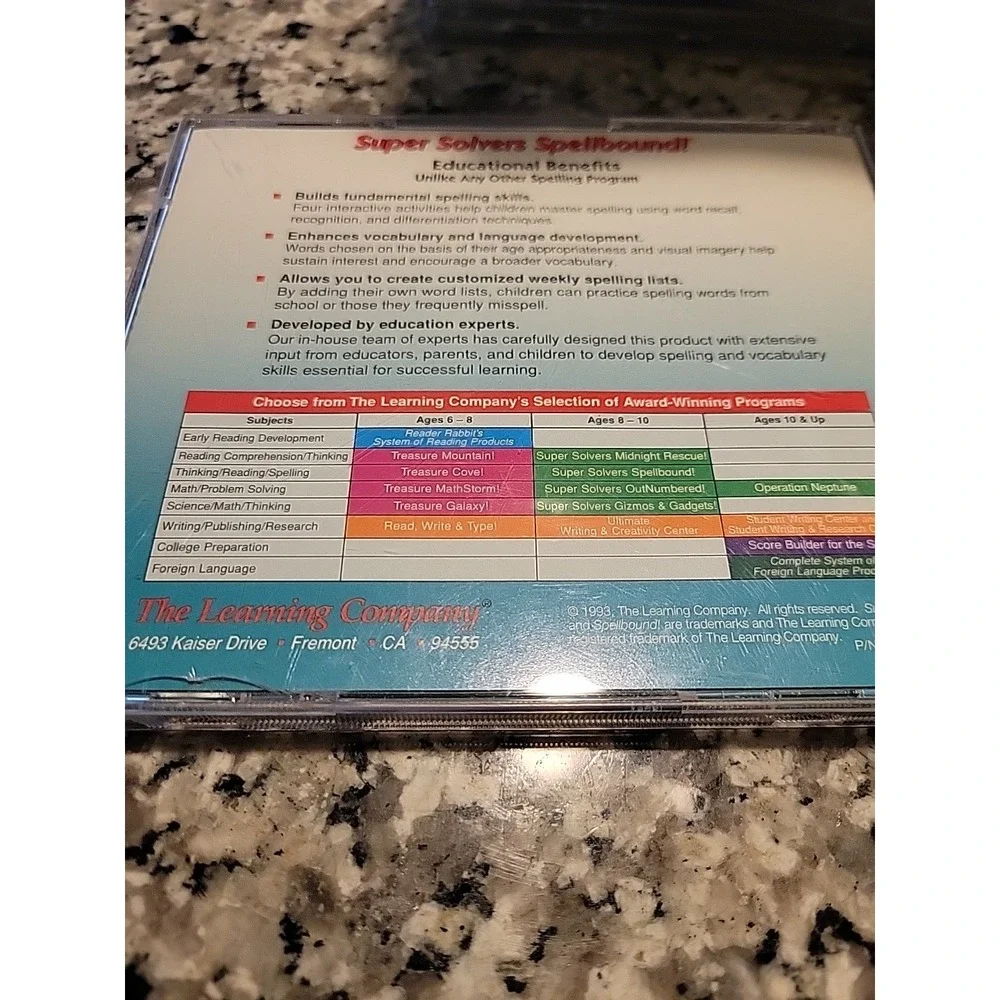 SUPER SOLVERS SPELLBOUND The Learning Company CD-ROM 1996 Ages 7-12‎ Education